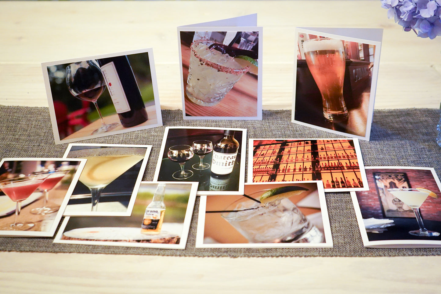 Blank Photo Note Cards - Drinks-Celebration
