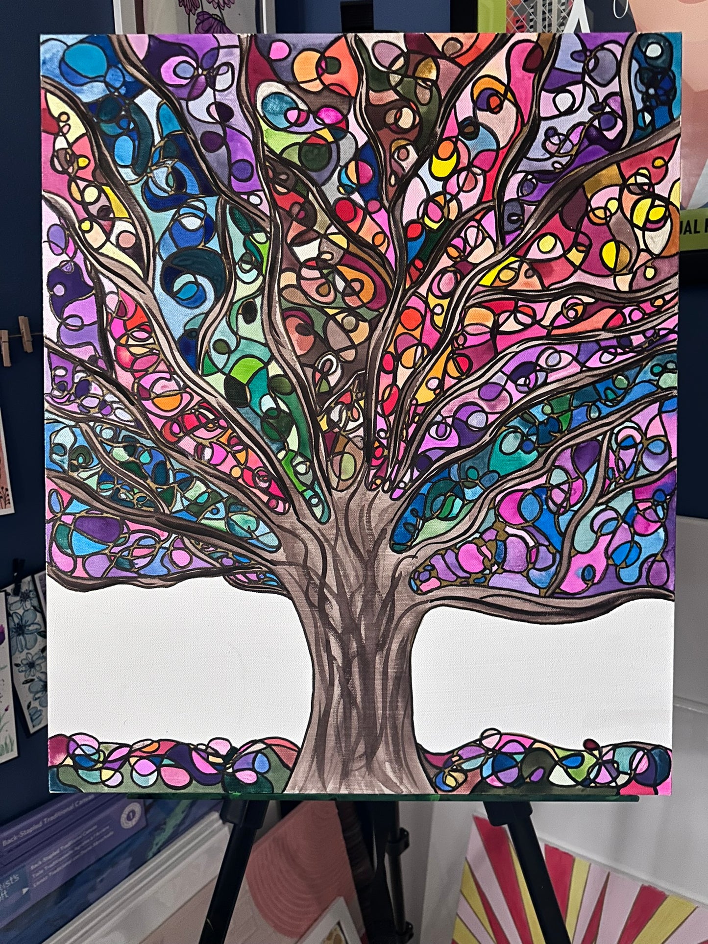 Home Decor Artwork-Arylic Painting on Canvas - 24 x 30