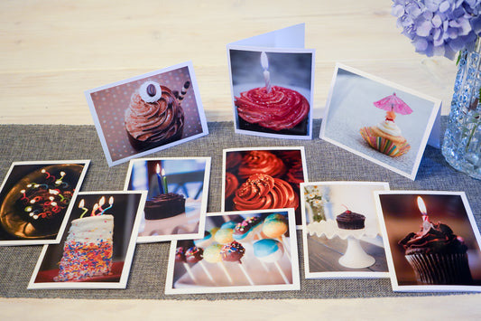 Blank Photo Note Cards - Birthday-Celebration