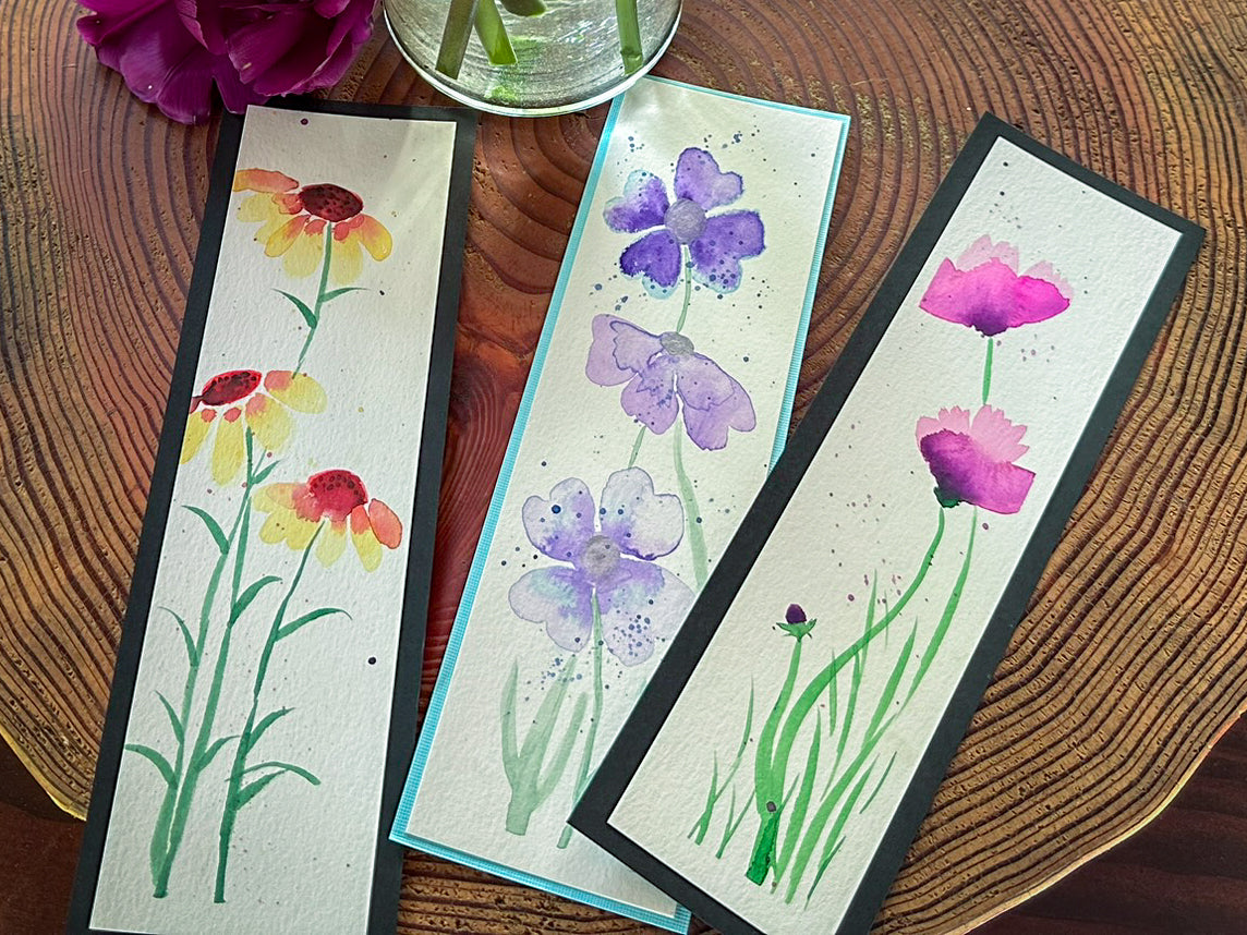 Bookmarks - Spring Flowers - Watercolor paintings